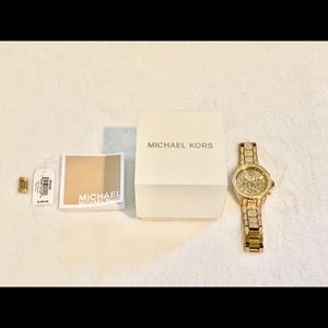 All stainless steel Michael Kors watch